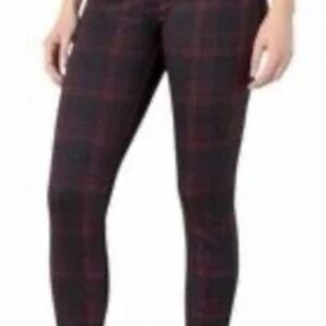 Liverpool Women's Skinny Jeans in Dark Plaid